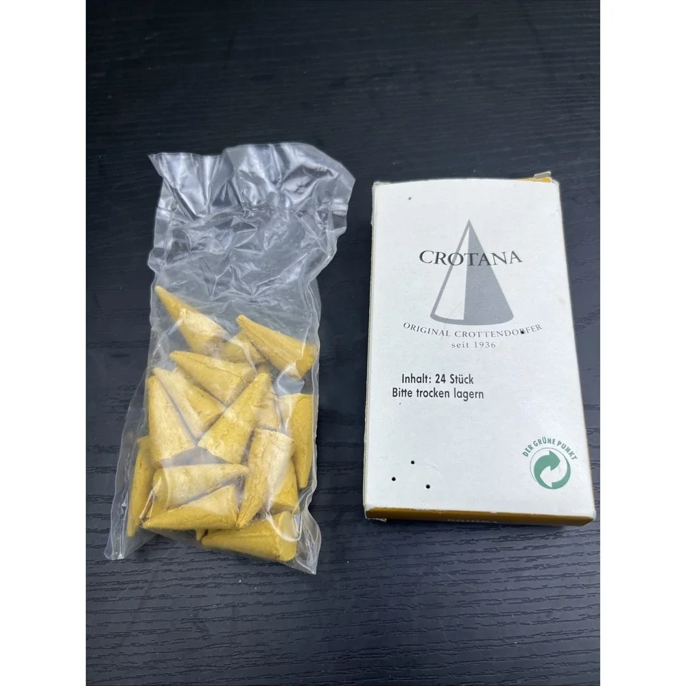 Crottendorfer Vanilla Incense Cones‎ ~15 German Christmas Smoker Räucherkerzen